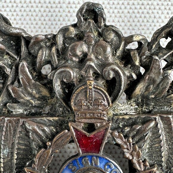 Vintage Masonic Enamel Badge Brooch - Picture 3 of 10